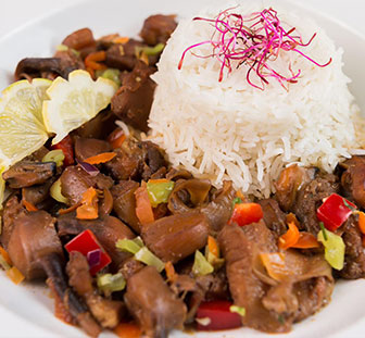 Fricassé de Lambi et Riz