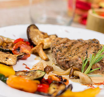 Veau et sauce champignon