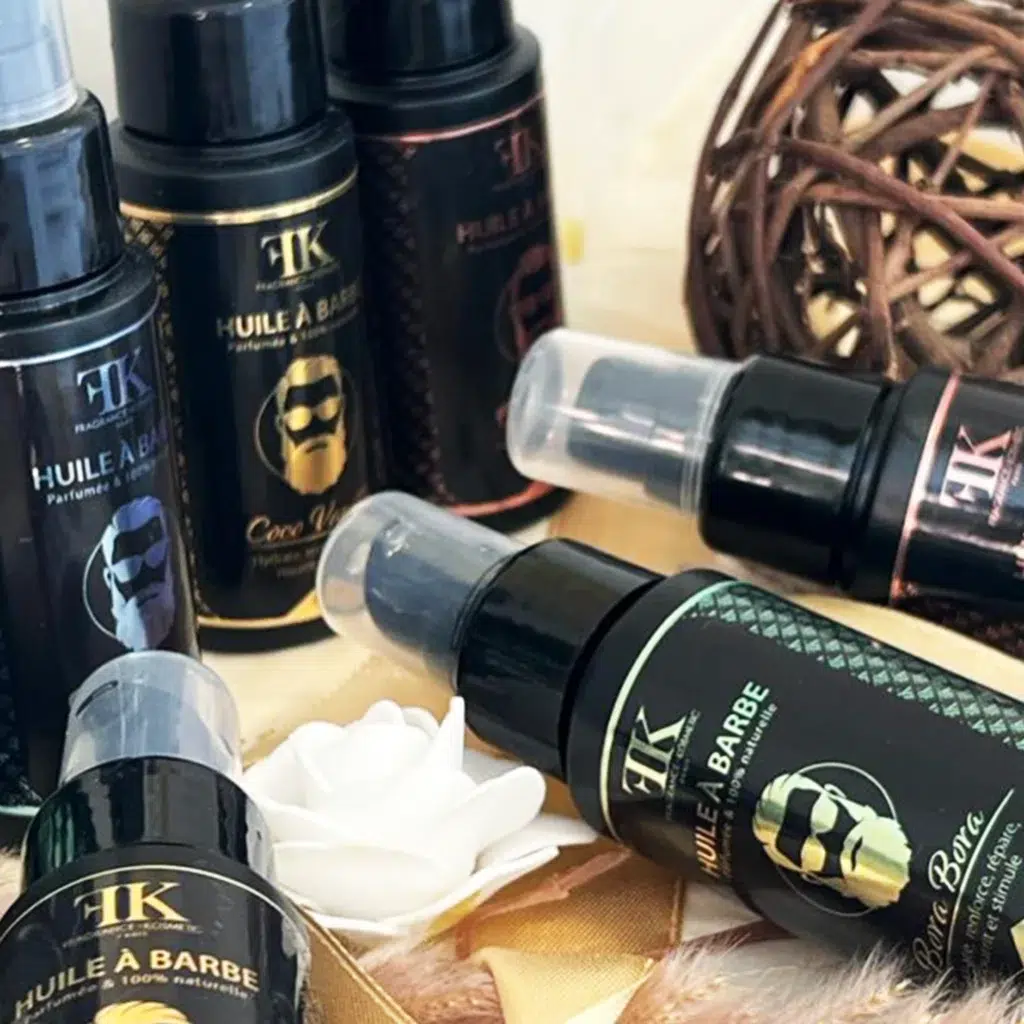 Packaging huile à barbe Fragrances Cosmétiques