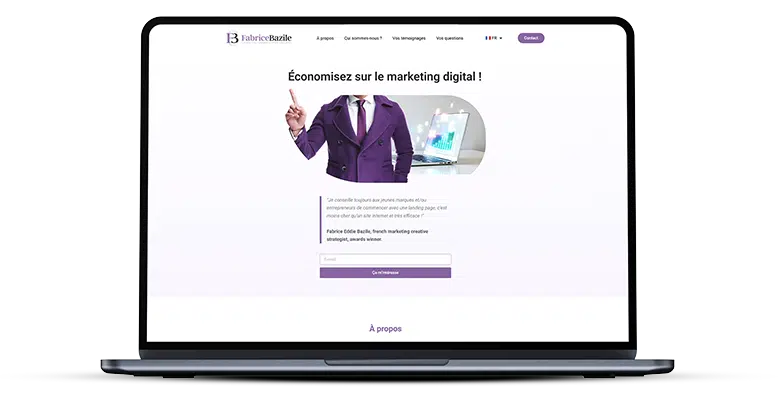 Mockup site web FabriceBazile