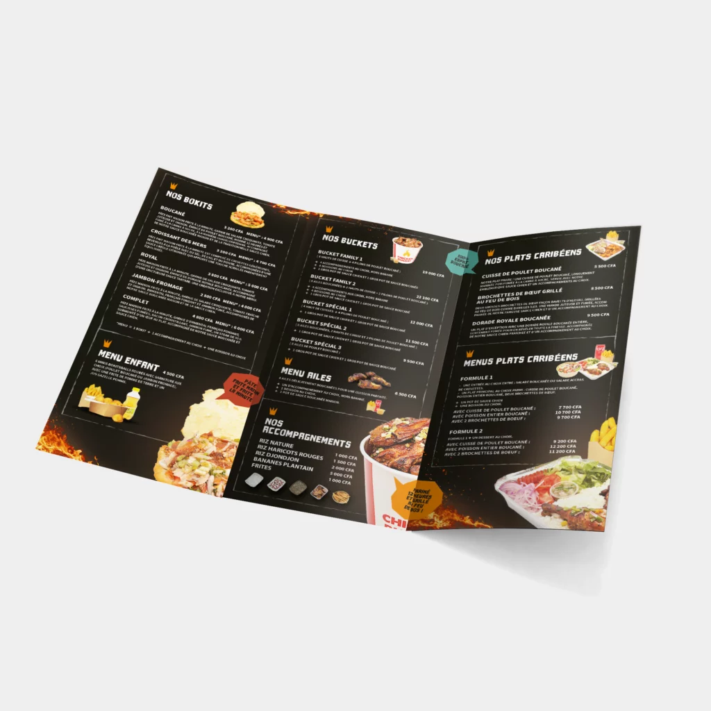 Dépliant Le Roi du Poulet Boucané